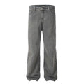 Punk Old Wash Loose Denim Trousers