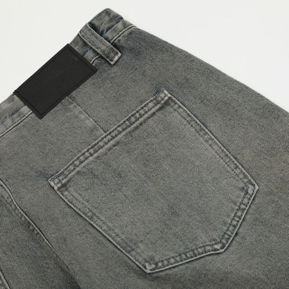 Punk Old Wash Loose Denim Trousers