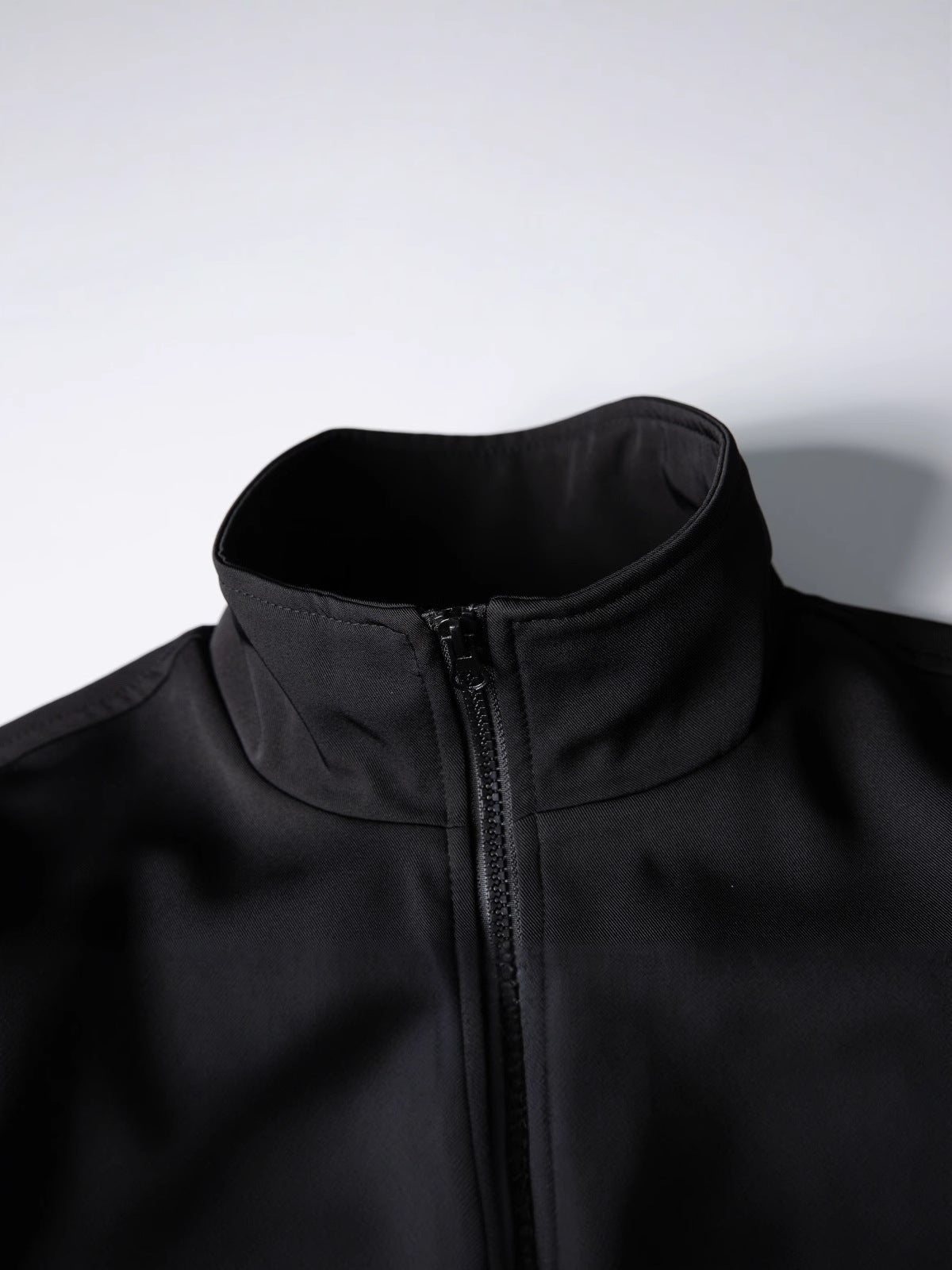 Autumn Retro Simple Zipper Stand Collar Coat