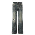 American Retro Tattered Jeans Denim Trousers Men