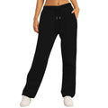 Same Style Solid Color Casual Loose Fleece-lined Trousers