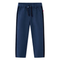 Children's trousers with black trim, navy blue, size 116