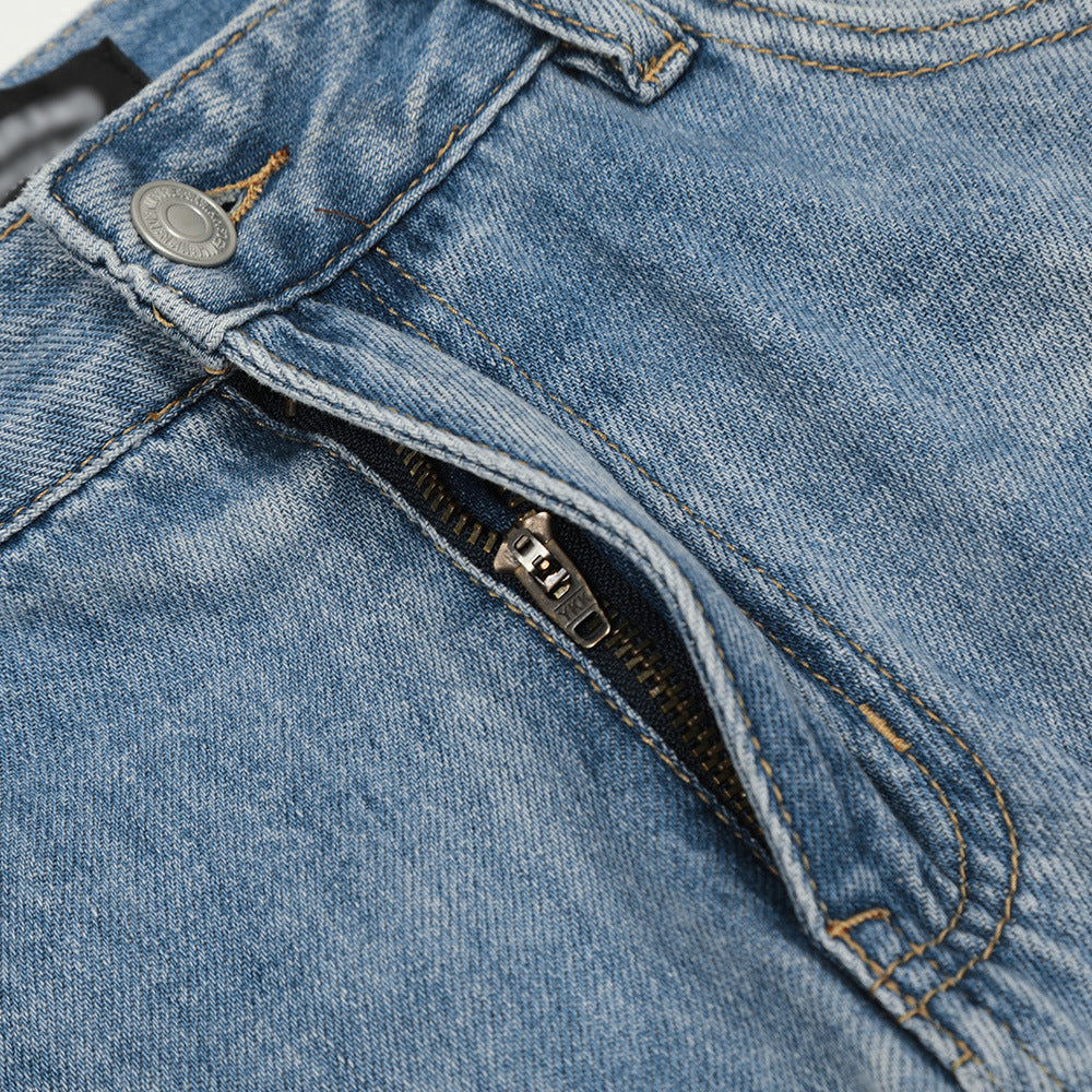 Fashion Unique Gradient Denim Men Trousers