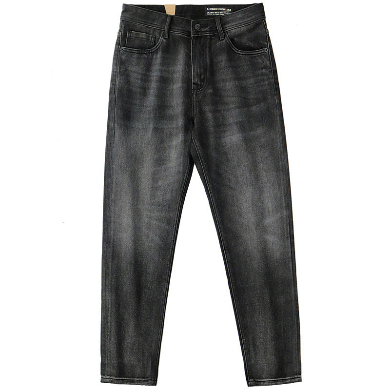 Denim Cotton Men's Heavy Black Denim Jeans