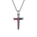 Personalized Nail Cross Pendant  Men's Necklace
