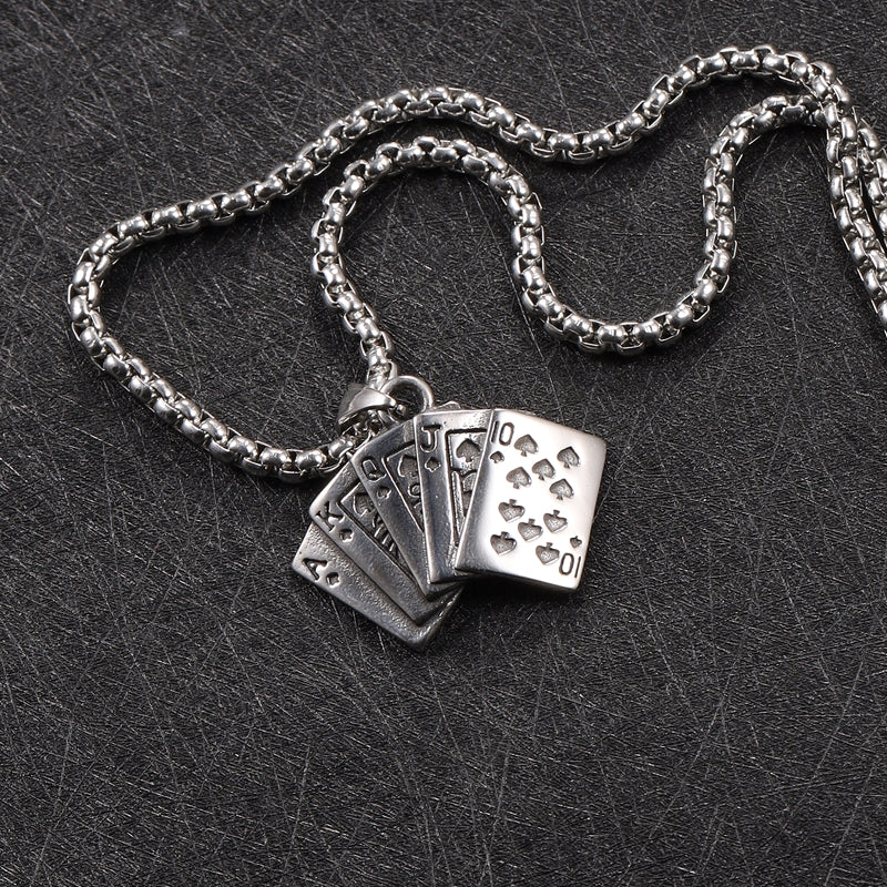 Men's Necklace Titanium Pendant Personality Punk Hipster