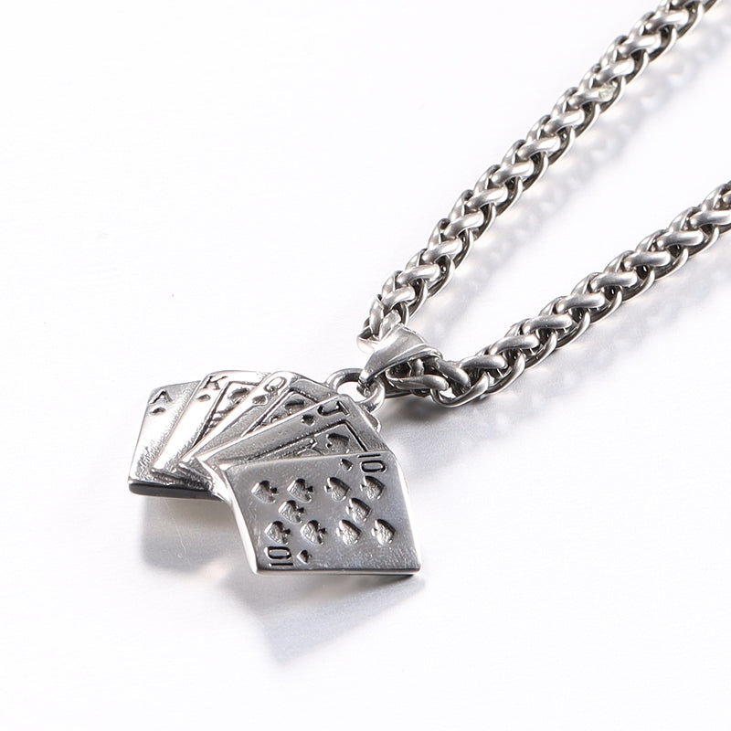 Men's Necklace Titanium Pendant Personality Punk Hipster
